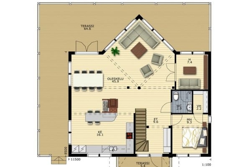 Дом из бруса Рябиновый 249