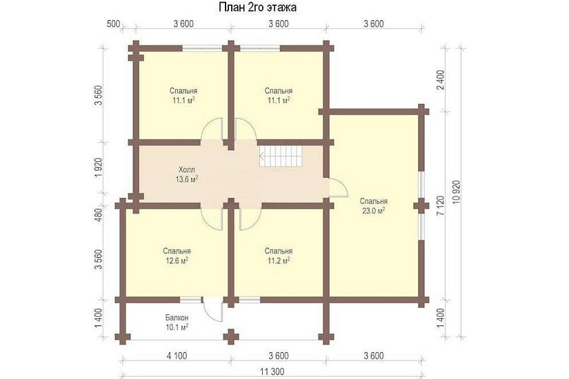  Дом из бревна ОБ-210
