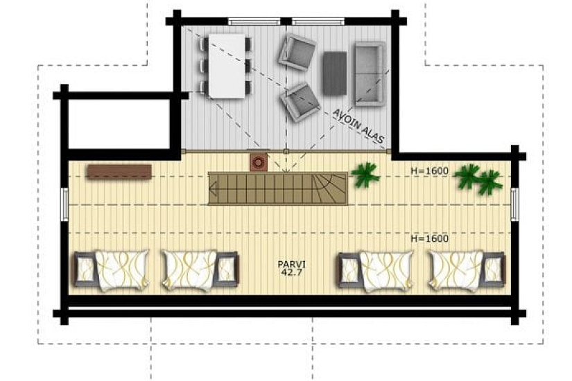 Дом из бруса Аслы куль 99s