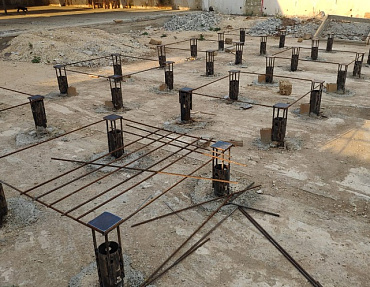 Винтовые сваи для фундамента емкостей в бродильном отделении пивзавода