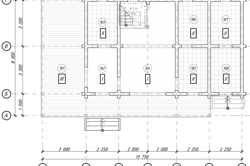 Дом-брус200х142мм-13750х8000мм-1,5эт-КР