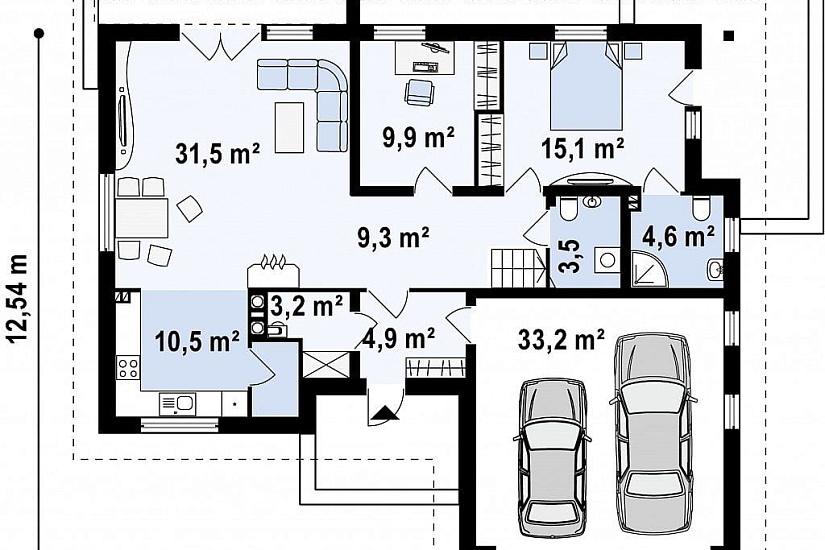 ДОМ ИЗ ГАЗОБЕТОНА ГД-193