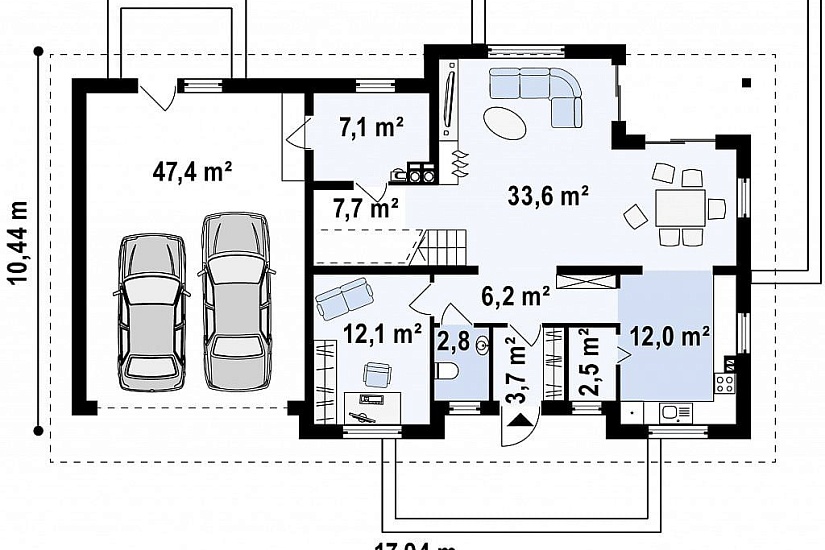 ДОМ ИЗ ГАЗОБЕТОНА ГД-248