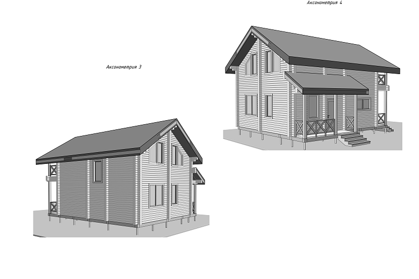 Дом-брус-1,5эт-8200х9500-КД Дом-брус-1,5эт-8200х9500-КД