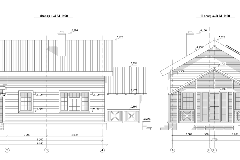 Дом-1,5эт-брус150мм-8500х5700мм-АР Дом-1,5эт-брус150мм-8500х5700мм-АР