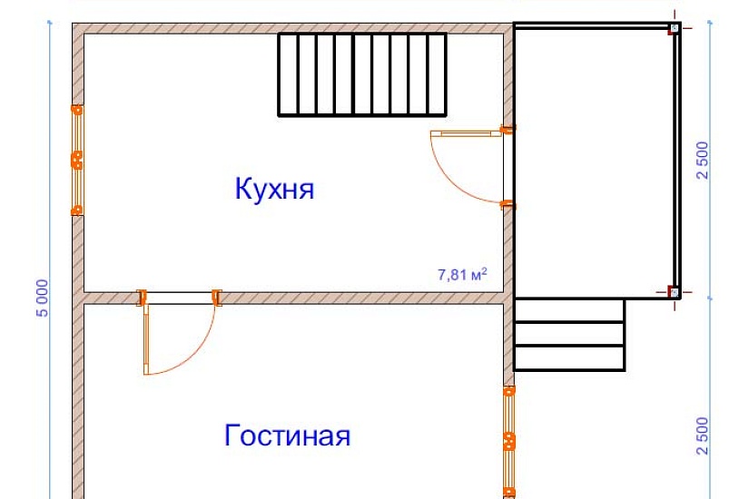 Дом из бруса №4
