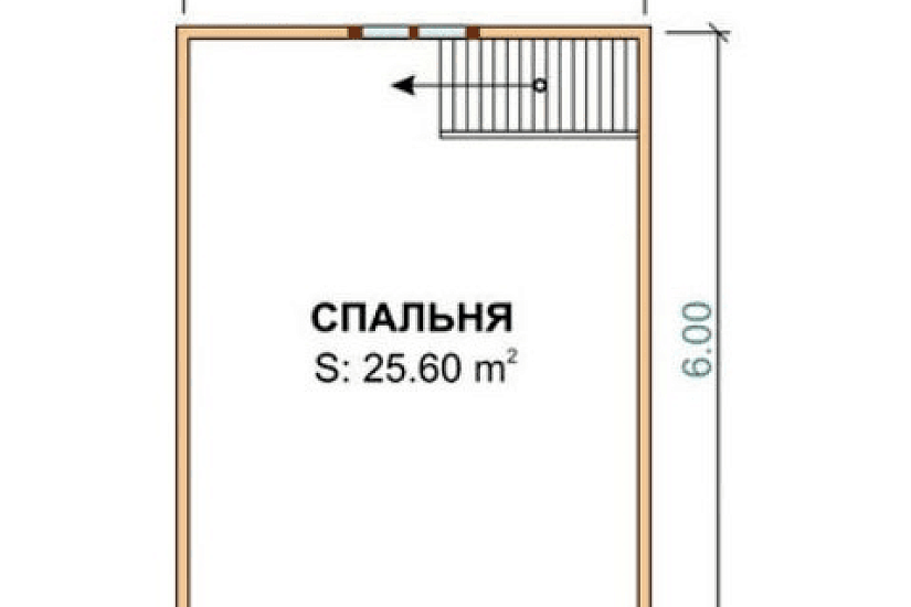 Дом из бруса к1п10