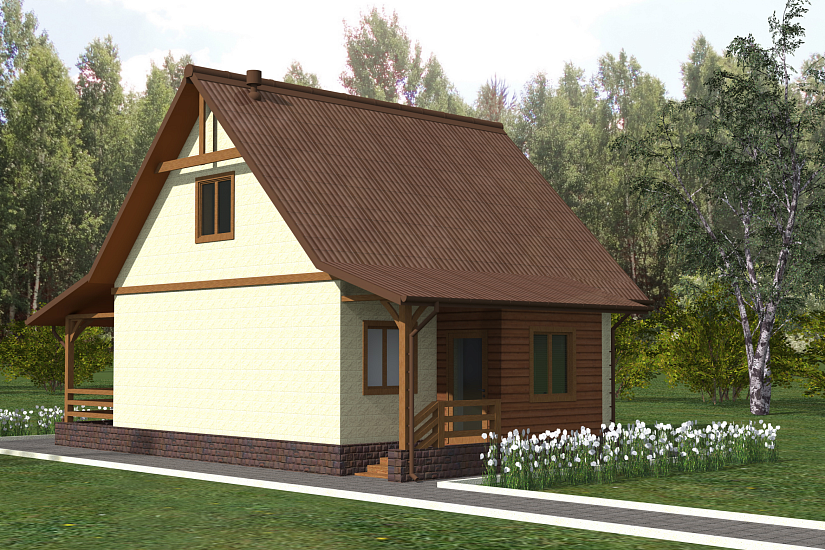 Дом-1,5эт-блок300мм-7400х11550-ЭП