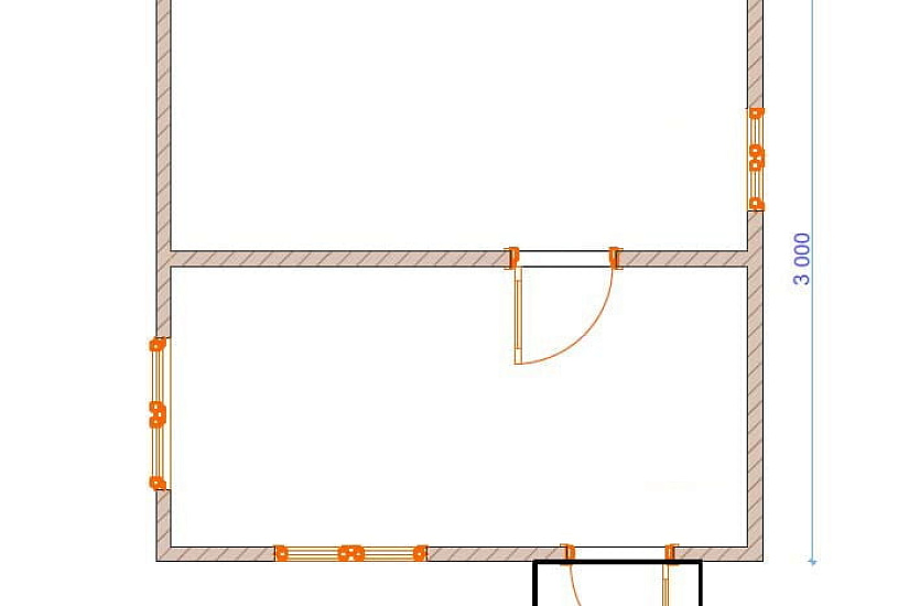 Баня из бруса №2