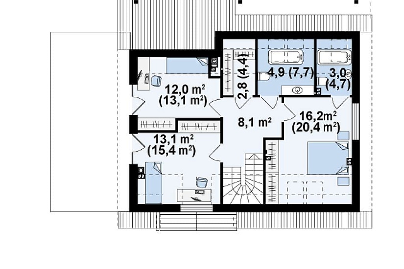 ДОМ ИЗ ГАЗОБЕТОНА ГД-165а