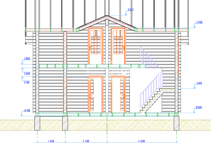 Дом -баня 2404