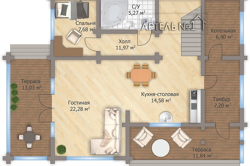 ПРОЕКТ: ДОМ СКАЗКА 160