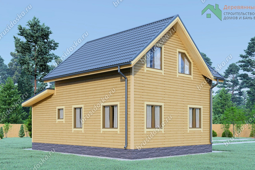 Дом из профилированного бруса 7х7