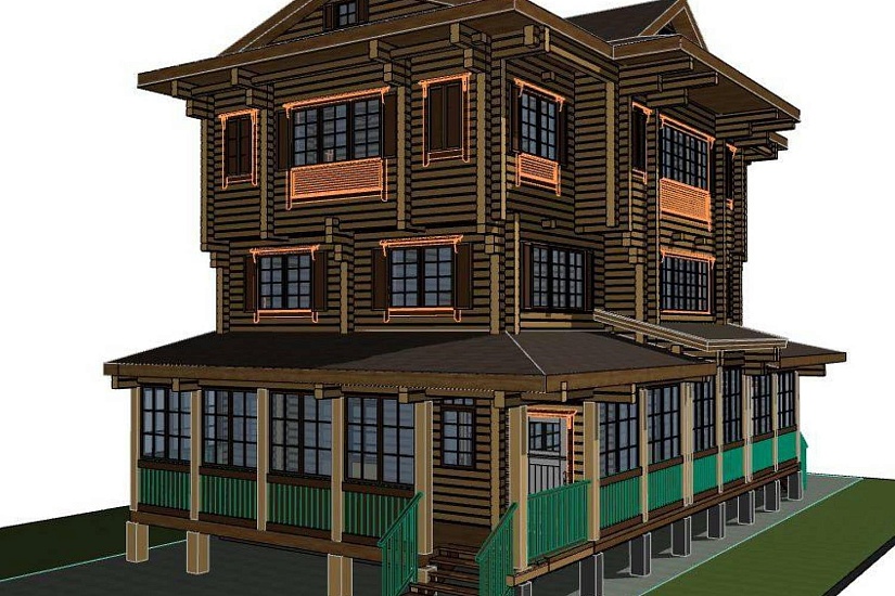 Дом-брус200х180-9000х16200-3эт-АР