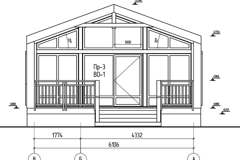 Дом-каркас200мм-6600х13800мм-1эт-АР Дом-каркас200мм-6600х13800мм-1эт-АР