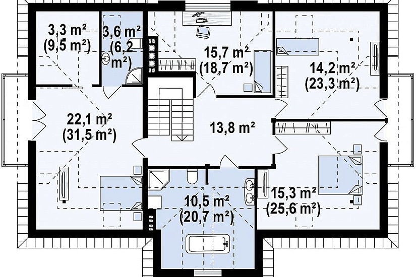 ДОМ ИЗ ГАЗОБЕТОНА ГД-242