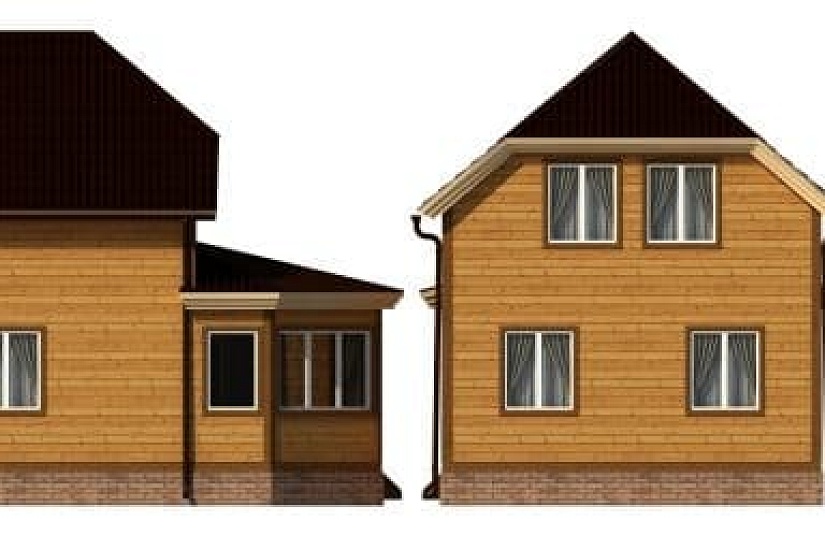 ДОМ ИЗ БРУСА ДБр-84а