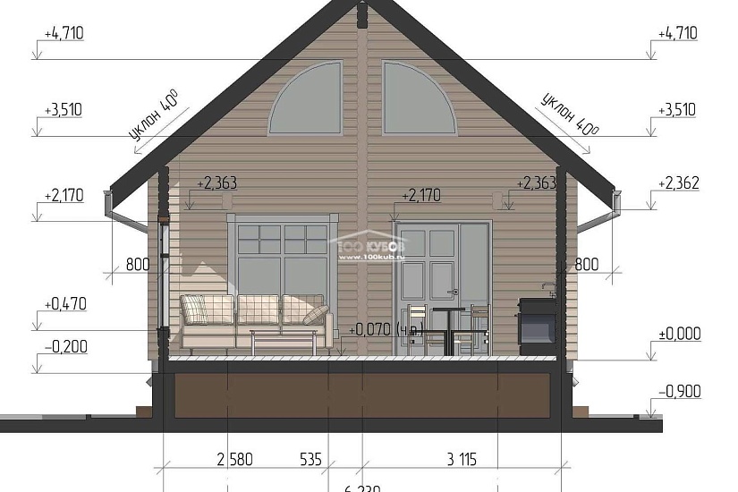 Дачный дом 2239