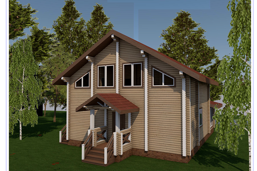 Баня-брус200мм-9500х11900мм-КР