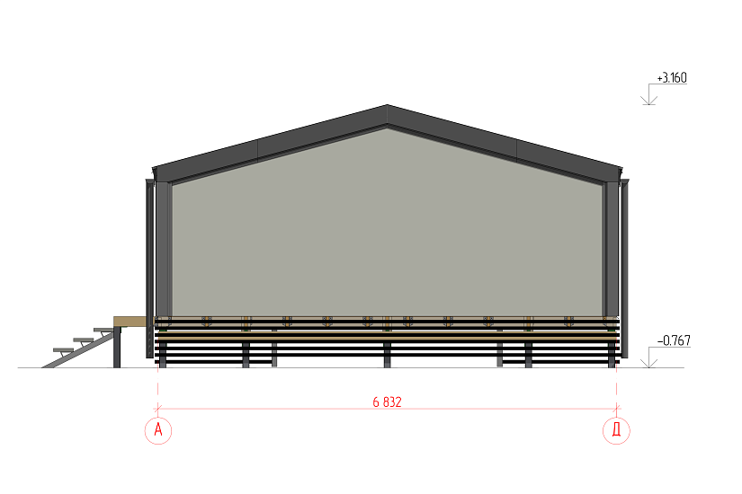 Дом-каркас-1этаж-6832х11614-АР-КР Дом-каркас-1этаж-6832х11614-АР-КР