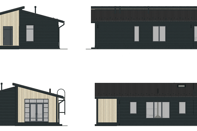 Дом-каркас200мм-8400х14500мм-1эт-АР