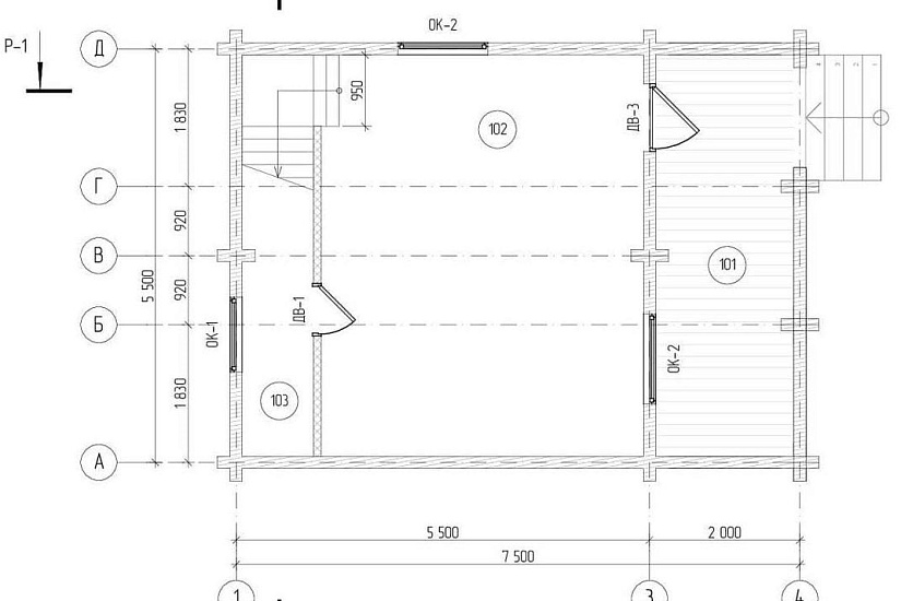 Индивидуальный жилой дом из профилированного бруса