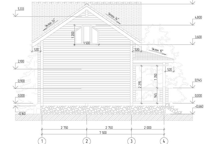 Индивидуальный жилой дом из профилированного бруса Индивидуальный жилой дом из профилированного бруса