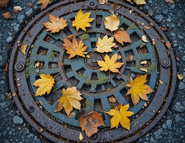 Определение наличия и расположения подземных коммуникаций и колодцев канализации с помощью георадара