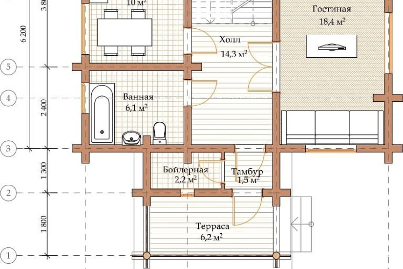 Проект дома Д-4 Проект дома Д-4