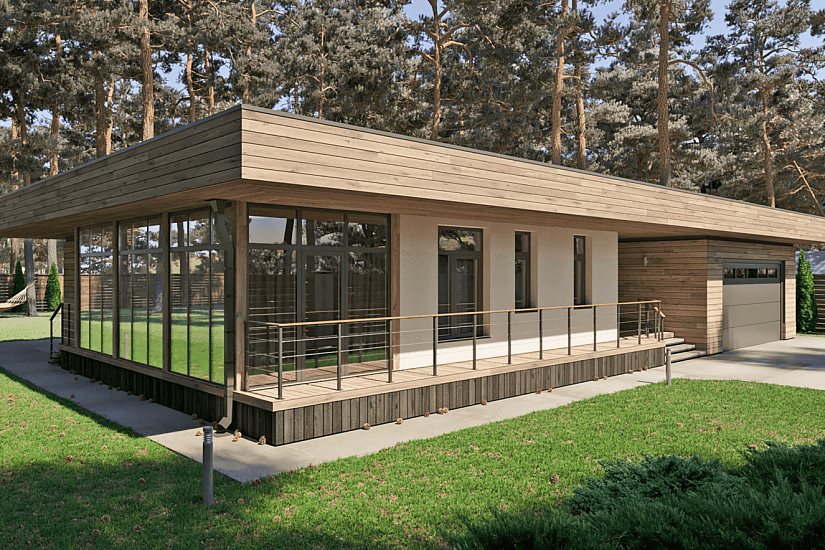 Дом-блочный 300мм-20980х15317мм-1эт-АР