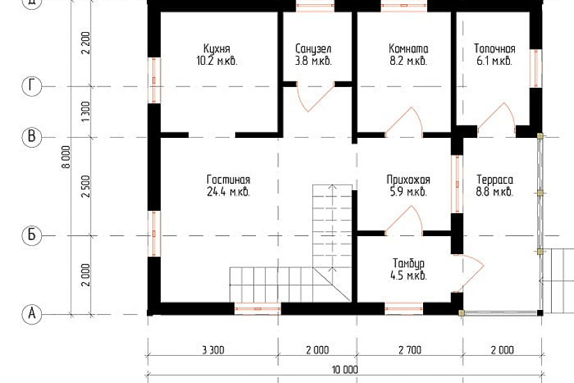 Брусовой дом №3