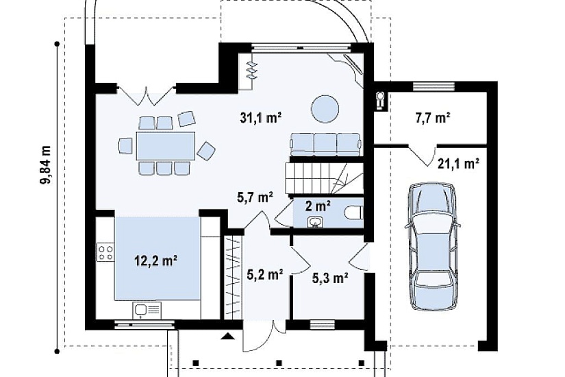 ДОМ ИЗ ГАЗОБЕТОНА ГД-97