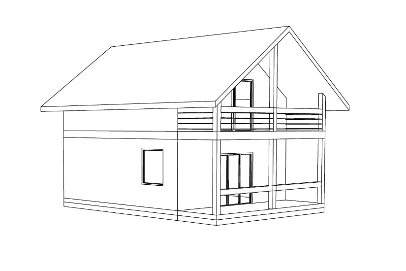 Проект дома из сип панелей ЦСП Волжские дали