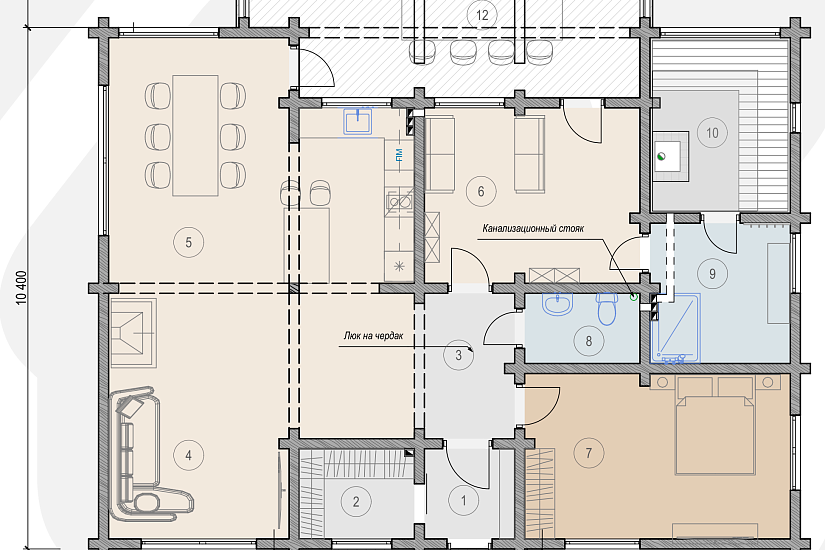 Баня-профюбру200х200мм-14000х14250мм-АР