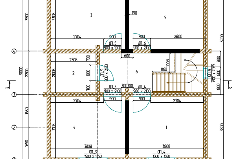 Дом-брус-2этажа-9500х12000-АР-КД