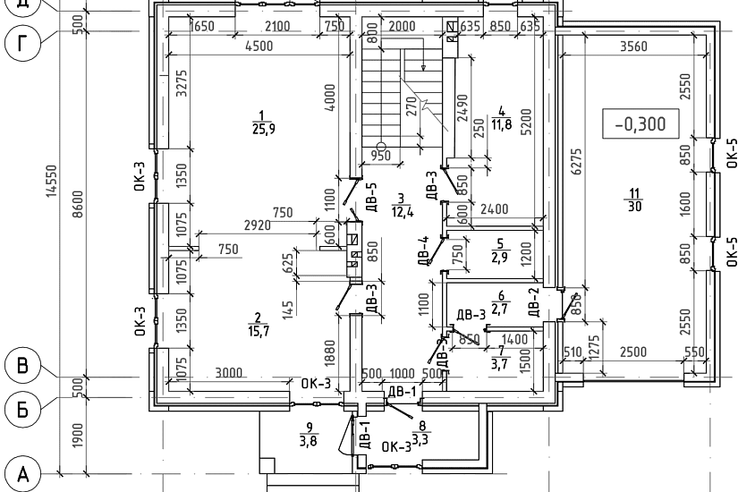 Проект индивидуального жилого дома Стадия Р. Разделы АР,КР,инж сети Проект индивидуального жилого дома Стадия Р. Разделы АР,КР,инж сети