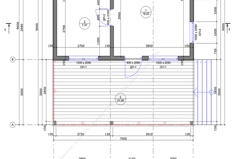 Дом-каркасный-1этаж-7000х9000-АР-КД Дом-каркасный-1этаж-7000х9000-АР-КД