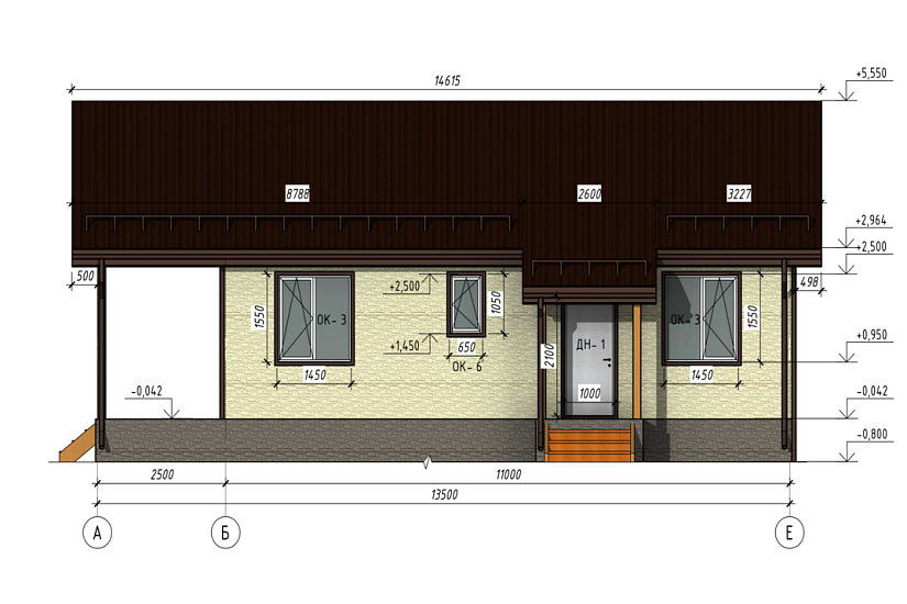 Дом-каркасно-щитовые-1этаж-9500х13500-ЭП