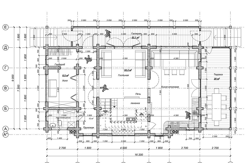 Дом-брус200х180-9000х16200-3эт-АР