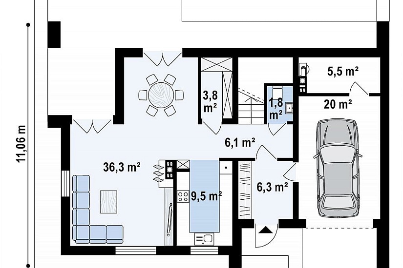 ДОМ ИЗ ГАЗОБЕТОНА ГД-150б