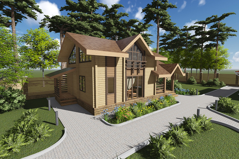 Баня из бруса №807 Баня из бруса №807