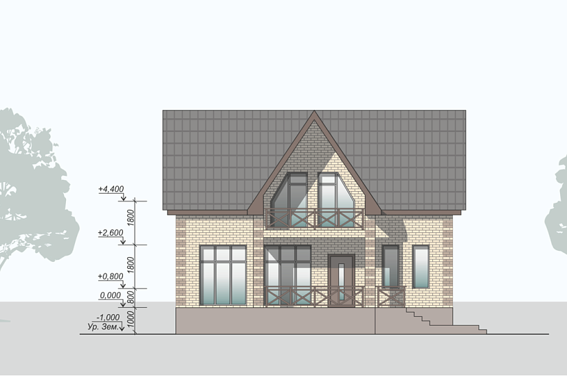 Дом-газобетон-2этажа-10470х10650-ЭП