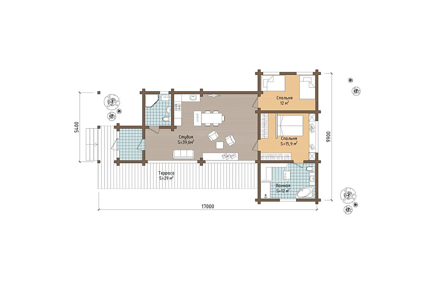 Монплизир 87/116 одноэтажный дом Монплизир 87/116 одноэтажный дом