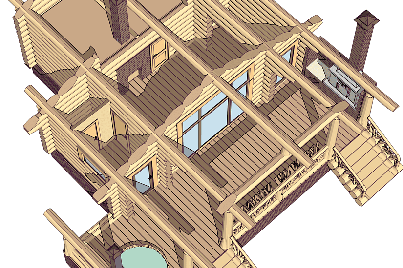 Баня-бревно300_320мм-10960х10000-1эт-АР