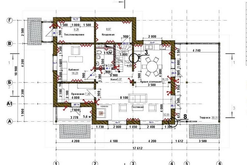 Индивидуальный жилой дом из клееного профилированного бруса Индивидуальный жилой дом из клееного профилированного бруса