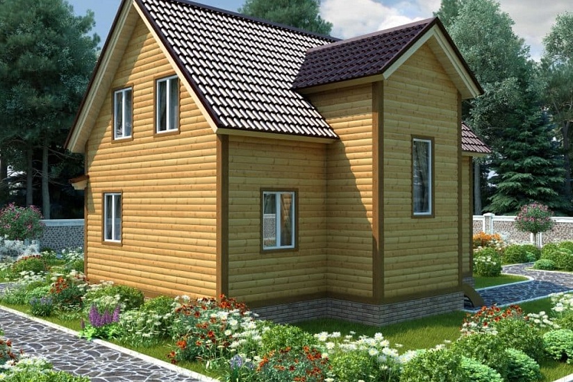 ДОМ ИЗ БРУСА ДБр-125