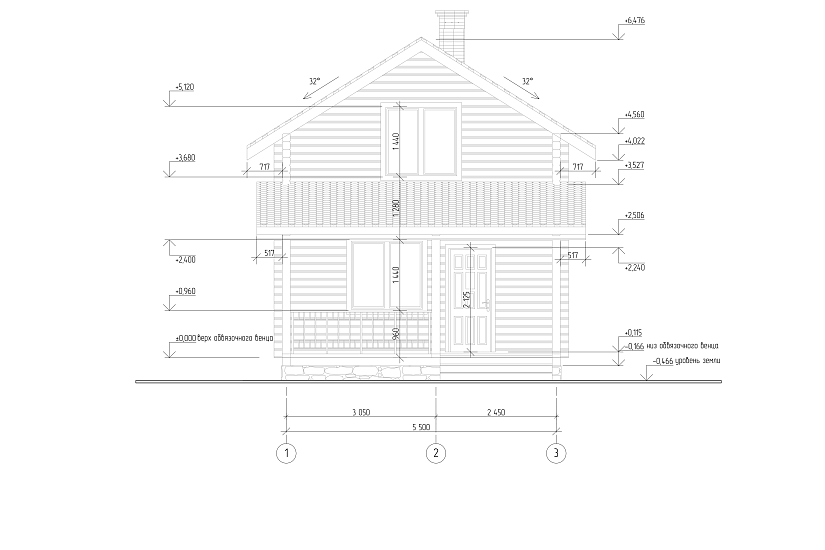 Дом-профбрус166х160-1,5эт-8000х5500-КД-РП Дом-профбрус166х160-1,5эт-8000х5500-КД-РП