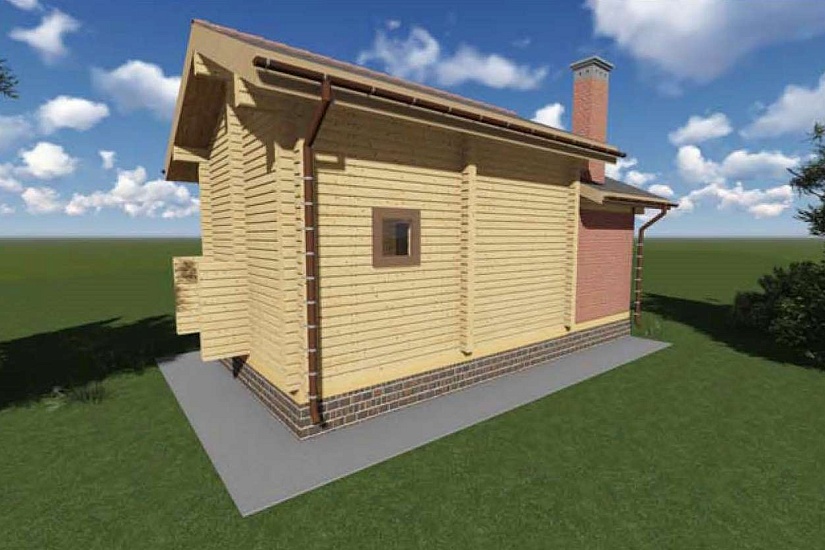 Баня из бруса №829 Баня из бруса №829