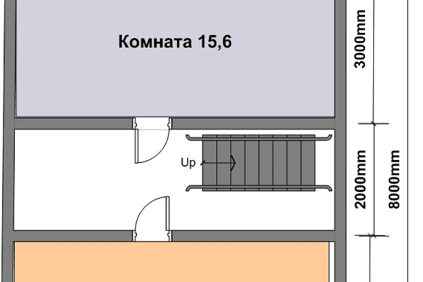 Каркасный дом 8х7,5