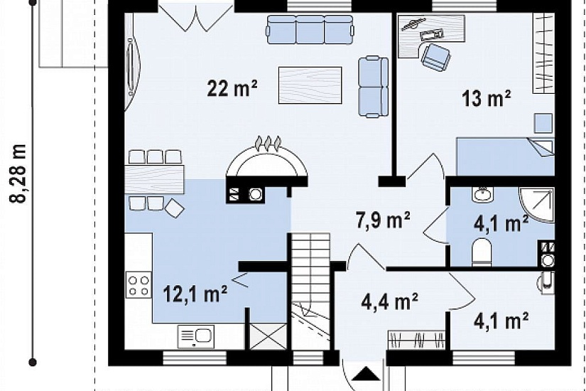 ДОМ ИЗ ГАЗОБЕТОНА ГД-113а